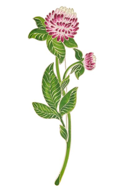 Женская брошь клевер РУССКИЕ САМОЦВЕТЫ, арт. 41463