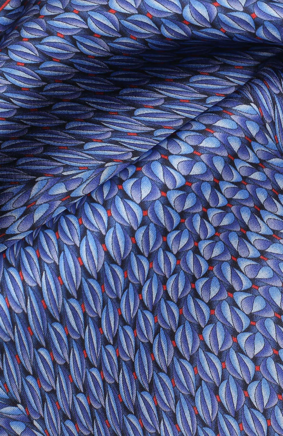 Шелковый платок ZILLI синего цвета по цене 8995 руб., арт. 50715/HANDKERCHIEFS, фото 2 Шелковый платок ZILLI, арт. 50715/HANDKERCHIEFS, фото 2