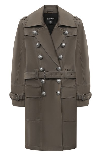 Хлопковый тренч BALMAIN, арт. 6N2080/NC690/4-10, фото 1