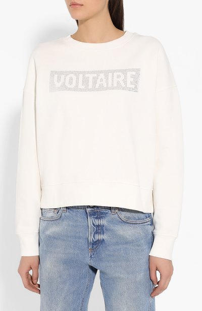 Хлопковый свитшот ZADIG AND VOLTAIRE, арт. WHTS7123F, фото 3