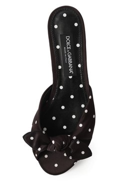 Женские текстильные шлепанцы bianca DOLCE & GABBANA черно-белого цвета, арт. CQ0620/AV885 | Фото 6 (Подошва: Плоская; Материал внутренний: Натуральная кожа; Материал внешний: Текстиль; Материал сплава: Проставлено; Драгоценные камни: Проставлено; Каблук высота: Низкий)