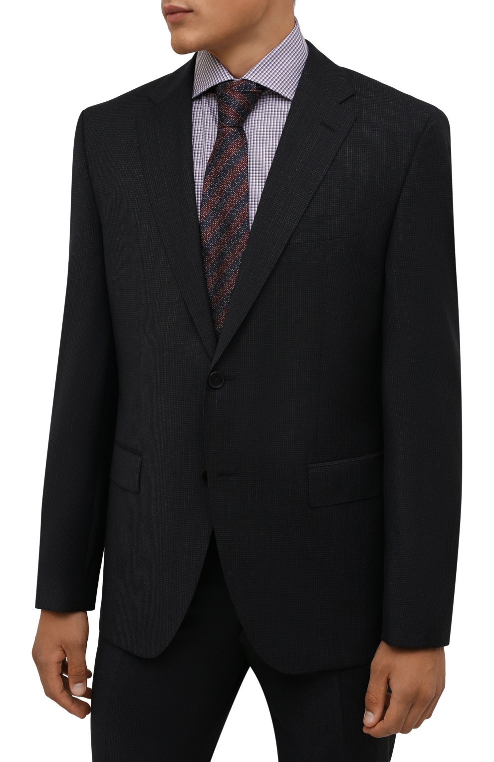 Шелковый галстук ZEGNA бордового цвета по цене 21400 руб., арт. Z2D25T/1UM, фото 2 Шелковый галстук ZEGNA, арт. Z2D25T/1UM, фото 2