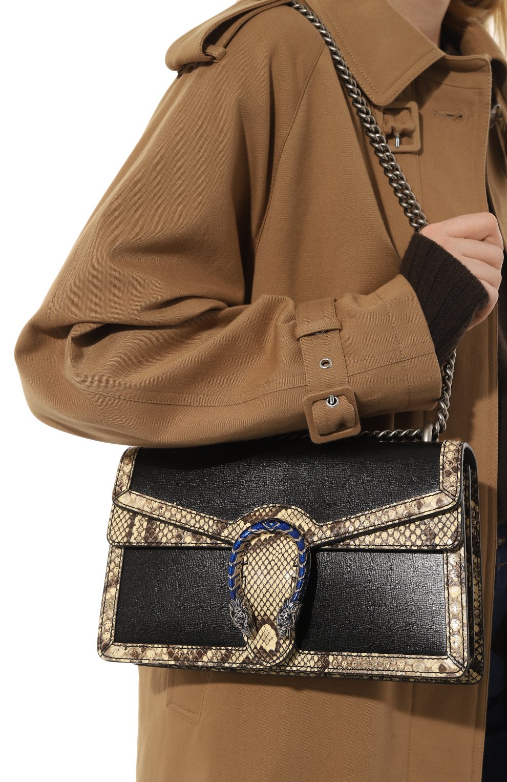 Сумка dionysus small с отделкой из кожи питона GUCCI, арт. 400249 1DB9N, фото 2