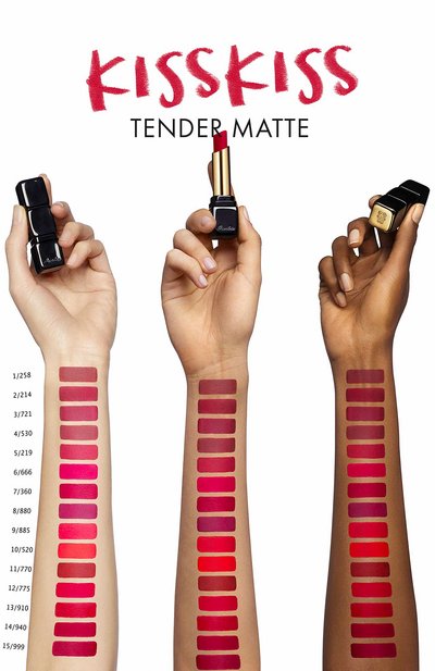 Матовая помада для губ kisskiss, оттенок 258 очаровательный нюдовый GUERLAIN, арт. G043358, фото 3