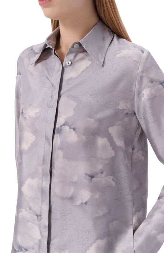 Шелковая рубашка Colombo CM00408/F/T0666-11-2H Серый  CM00408/F/T0666-11-2H Фото 5