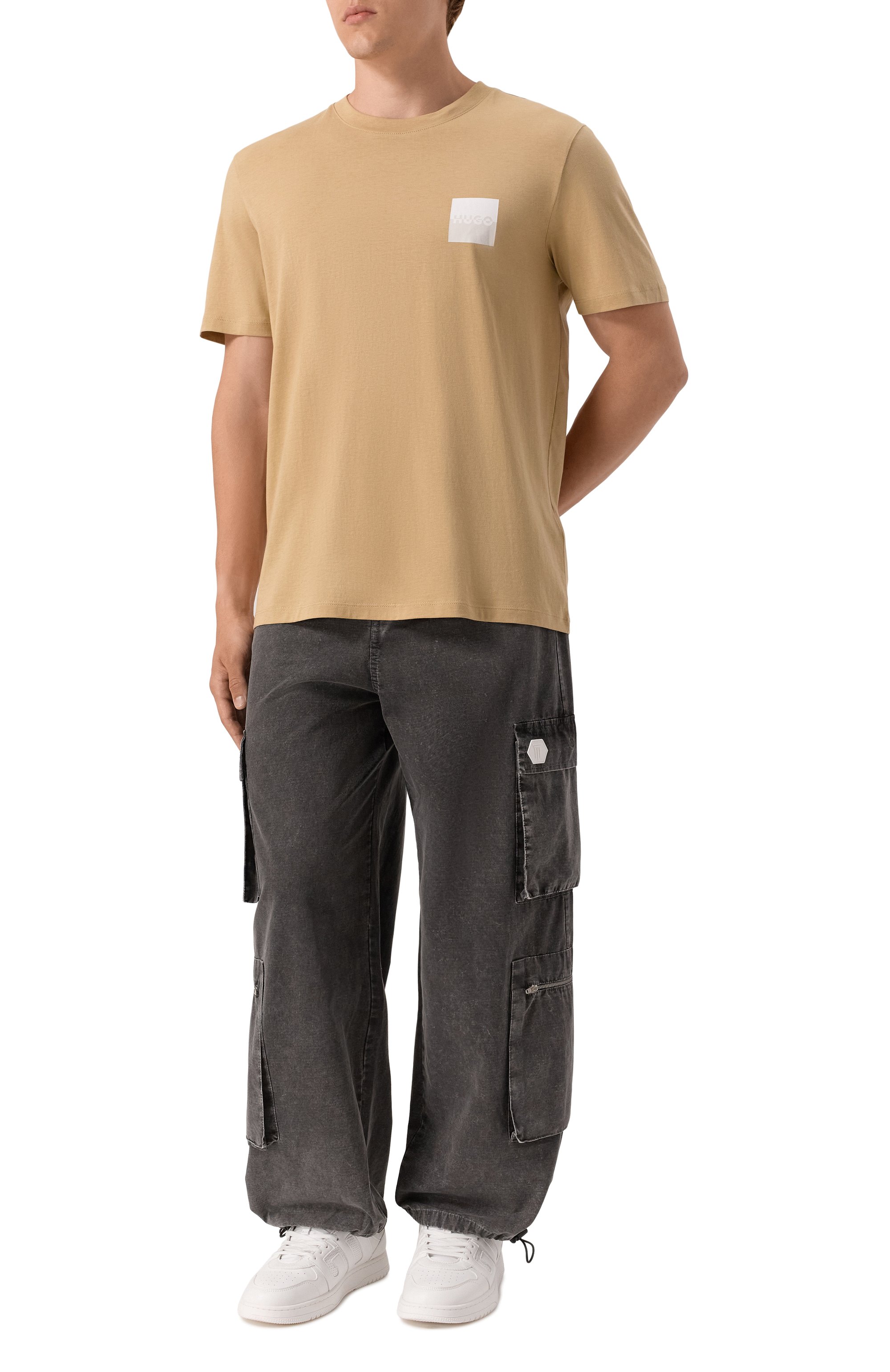 Хлопковая футболка HUGO, арт. 50544458, фото 2
