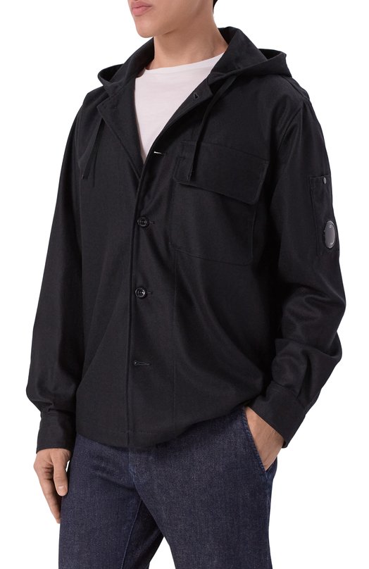 Шерстяная рубашка C.P. Company 19CM0S272A110498A Чёрный  19CM0S272A110498A Фото 3