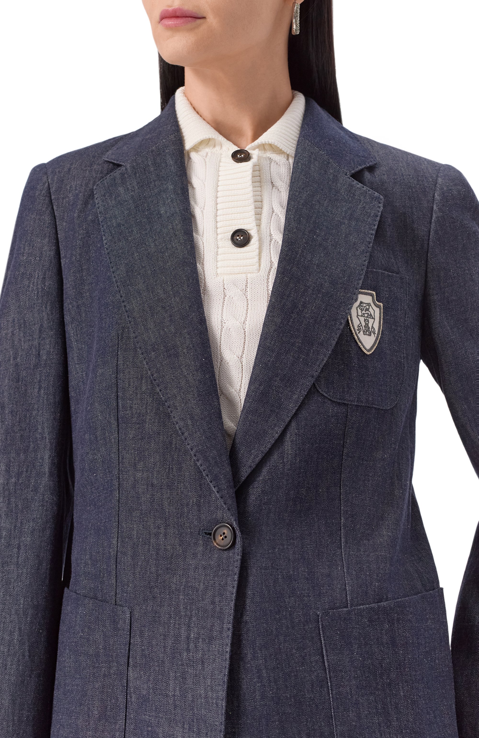 Хлопковый жакет BRUNELLO CUCINELLI, арт. MA7827335, фото 5