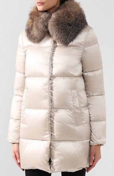 Пуховик с меховым воротником MONCLER, арт. D2-093-46903-20-57869, фото 3