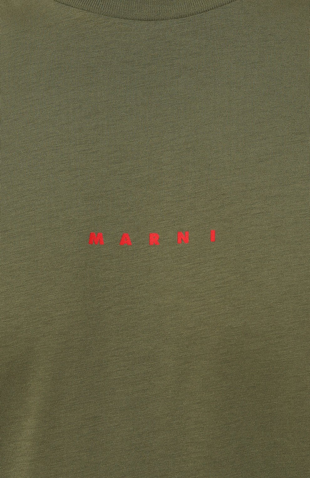 Хлопковая футболка MARNI, арт. HUMU0223P1/USCS87, фото 5