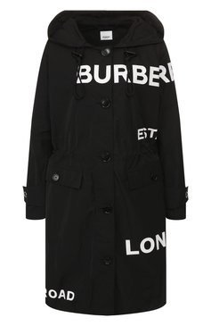 Женский плащ polperro BURBERRY черного цвета, арт. 8017230 | Фото 1 (Рукава: Длинные; Длина (верхняя одежда): До колена; Материал внешний: Синтетический материал; Материал сплава: Проставлено; Драгоценные камни: Проставлено; Кросс-КТ: дождевики; Стили: Кэжуэл; Статус проверки: Проверена категория)