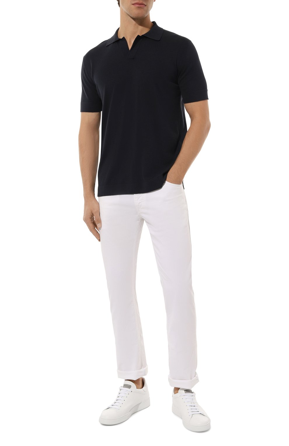 Поло из хлопка и шелка BRIONI, арт. UMKC0LPBK02, фото 2