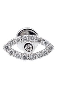 Серьга PERSEE PARIS бесцветного цвета по цене 136500 руб., арт. EA77341-WG, фото 1 Серьга PERSEE PARIS, арт. EA77341-WG, фото 1