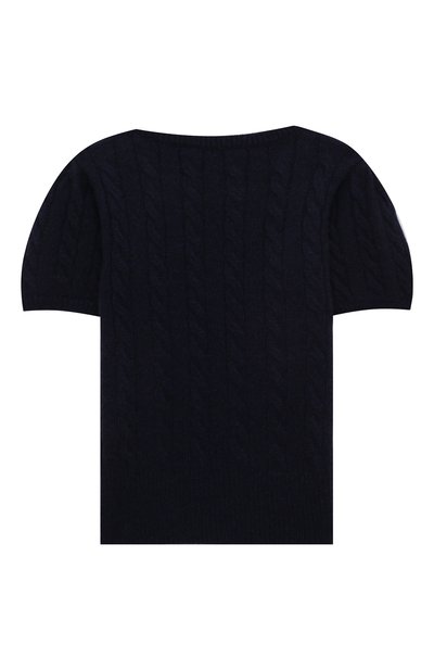 Кашемировый пуловер OSCAR ET VALENTINE синего цвета по цене 21250 руб., арт. PUL05M, фото 2 Кашемировый пуловер OSCAR ET VALENTINE, арт. PUL05M, фото 2