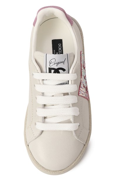 Кожаные кеды DOLCE & GABBANA, арт. D11324/AW775/24-28, фото 4