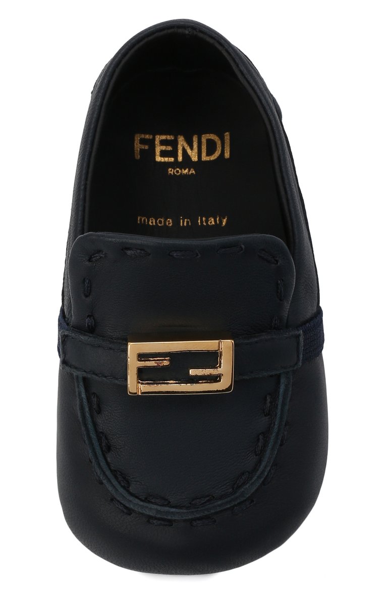 Кожаные пинетки FENDI, арт. BMR089/NBA, фото 4