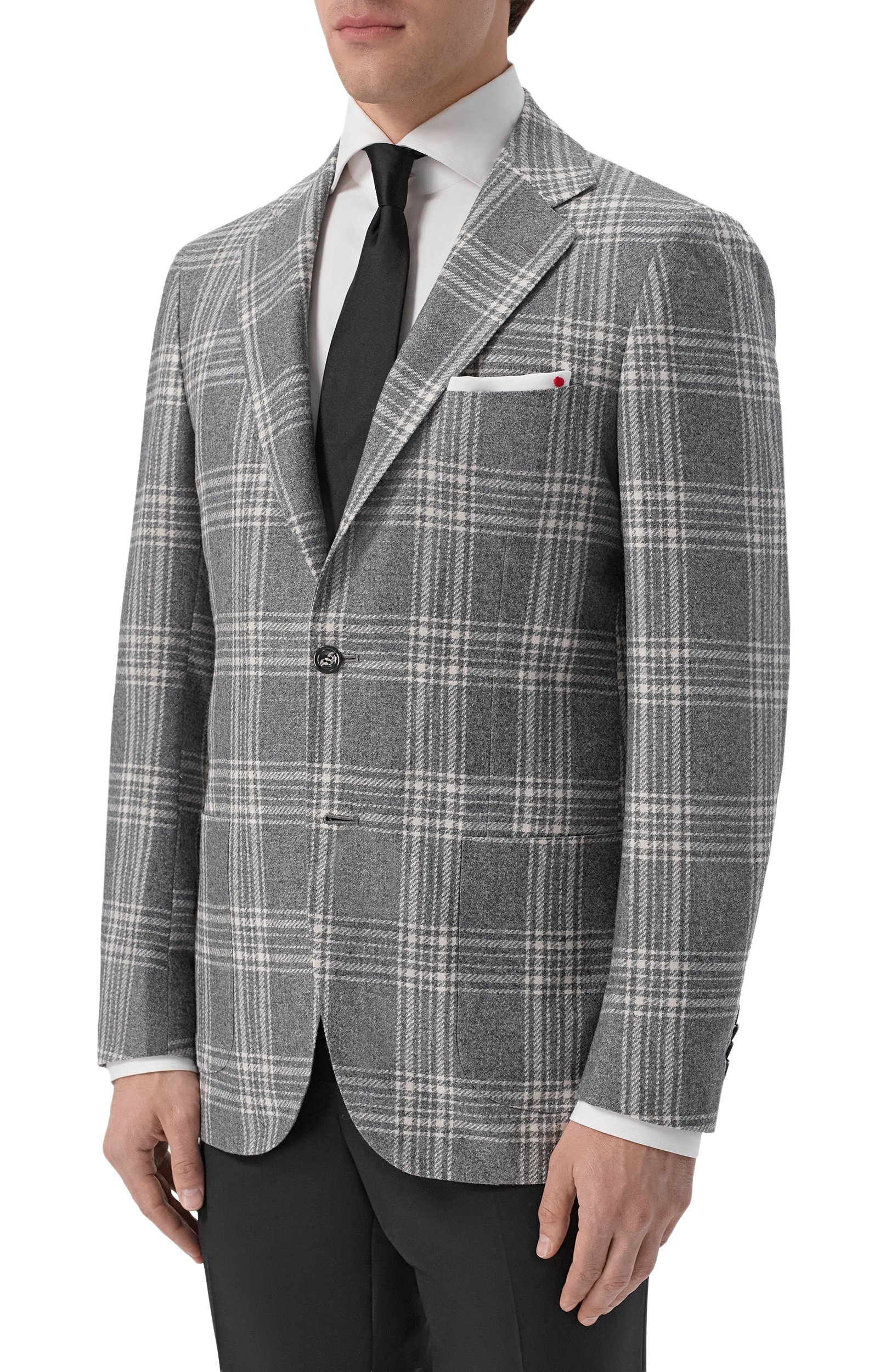 Пиджак из кашемира и хлопка KITON, арт. UG81K0189I, фото 3