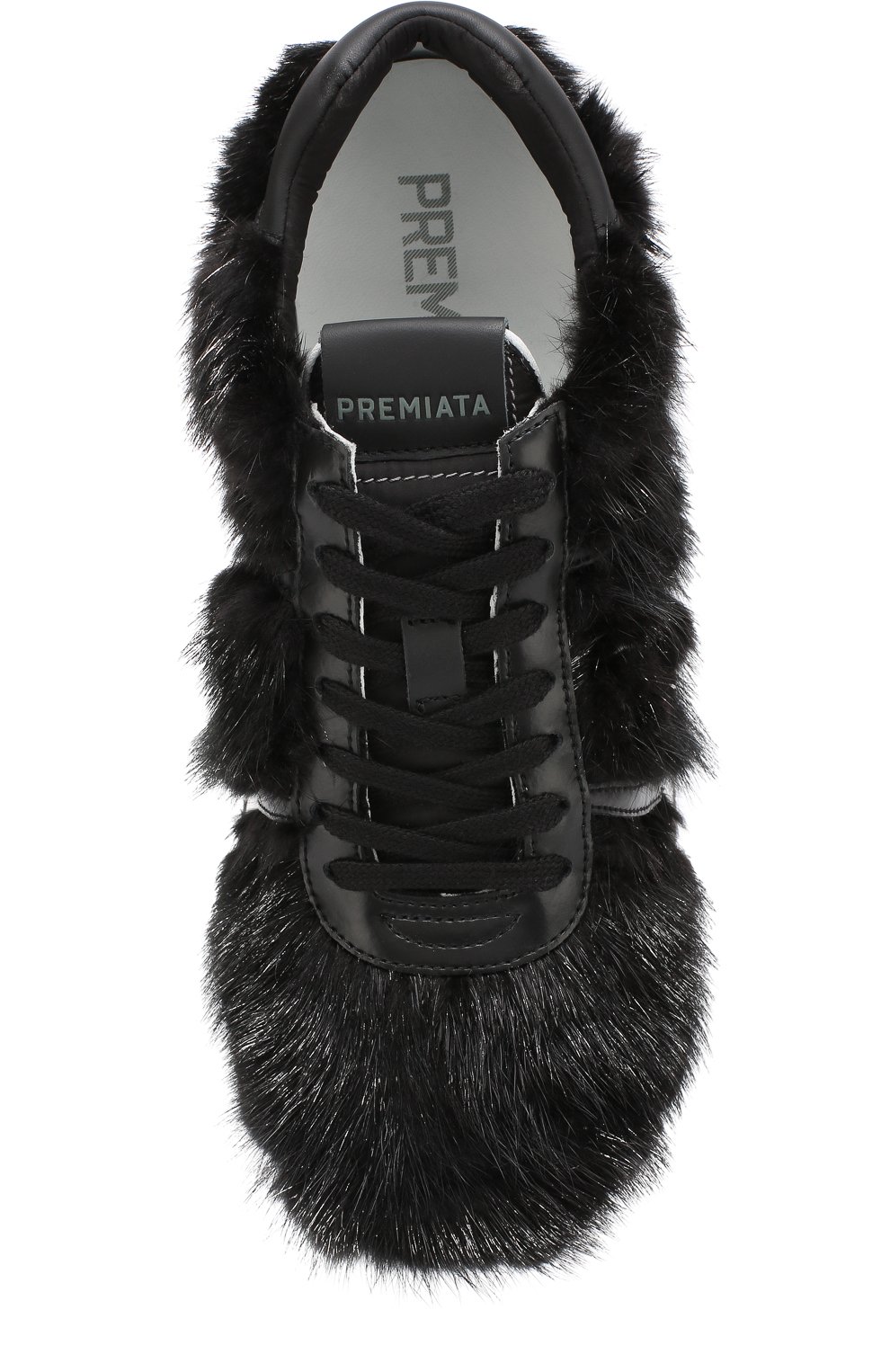 Кожаные кроссовки conny с отделкой из меха норки PREMIATA, арт. C0NNY/VAR2558, фото 5