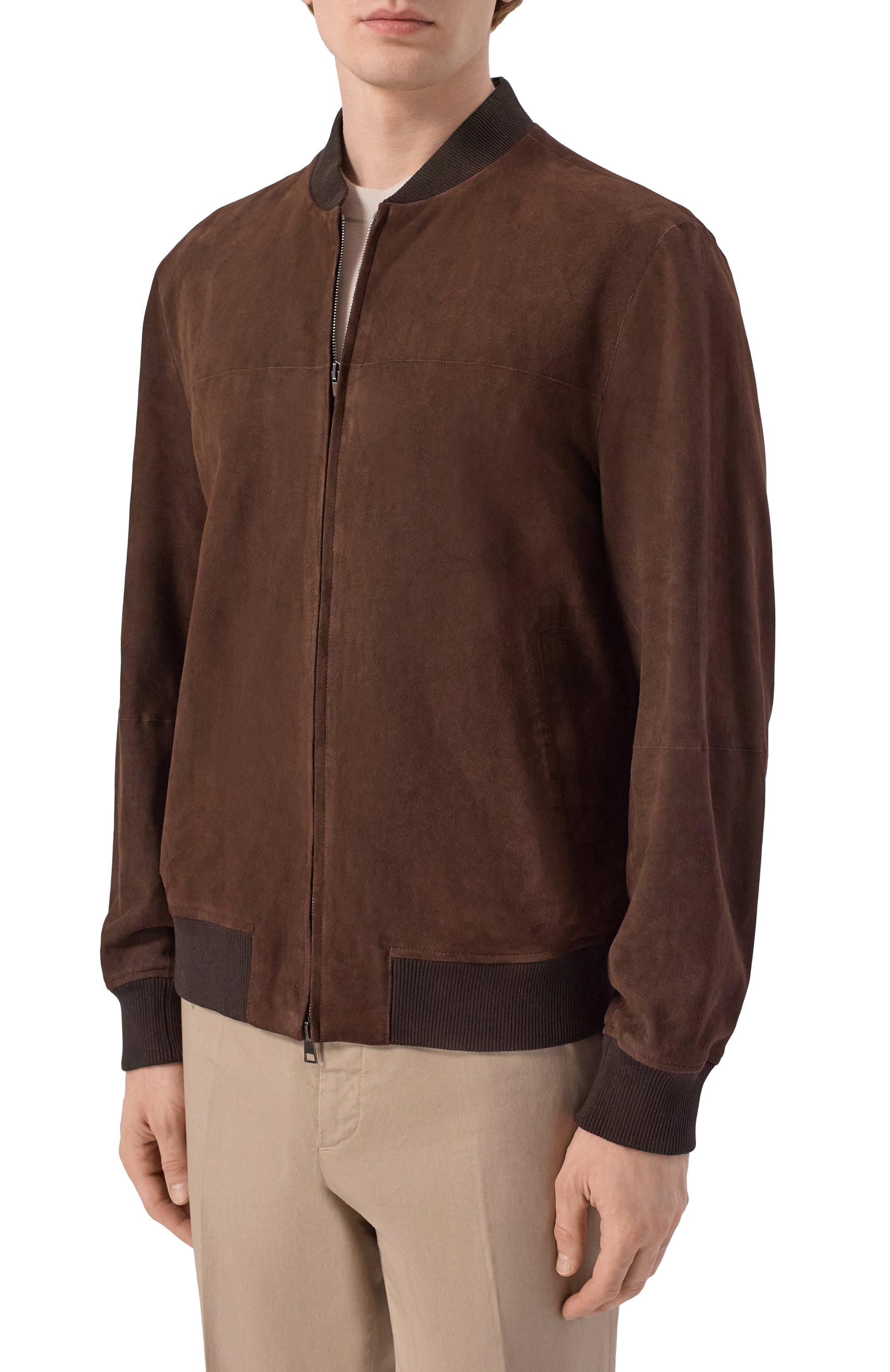 Замшевый бомбер ANDREA CAMPAGNA, арт. 232621/AC/00332I, фото 3