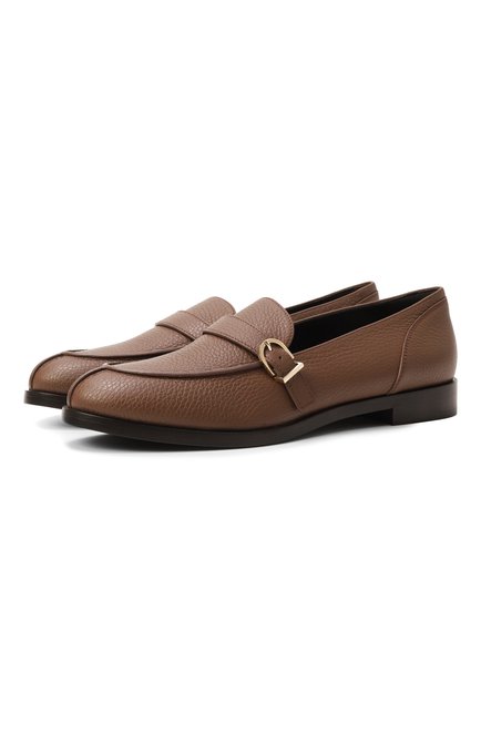 Женские кожаные лоферы GIORGIO ARMANI, арт. GW001921/AF19133