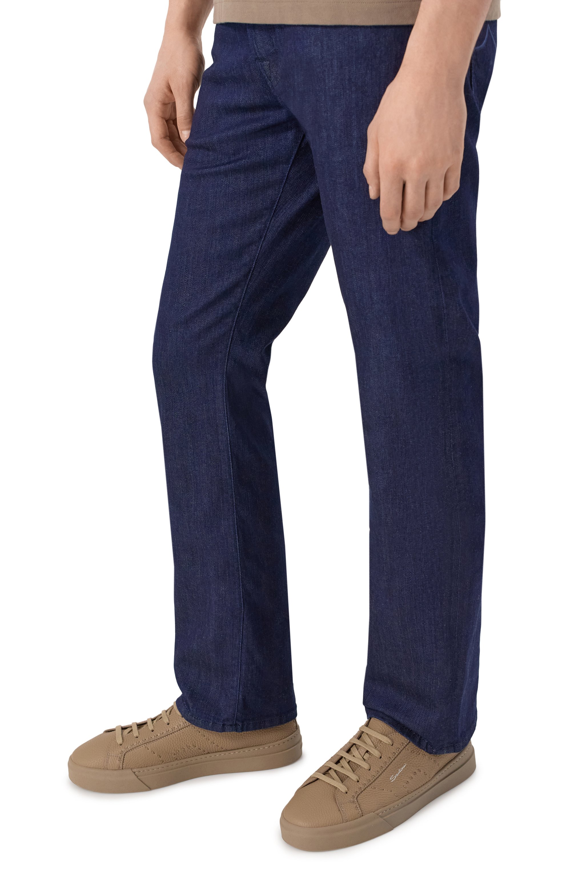 Кожаные кеды gloria SANTONI, арт. MBGG22063ARDTMIA, фото 3