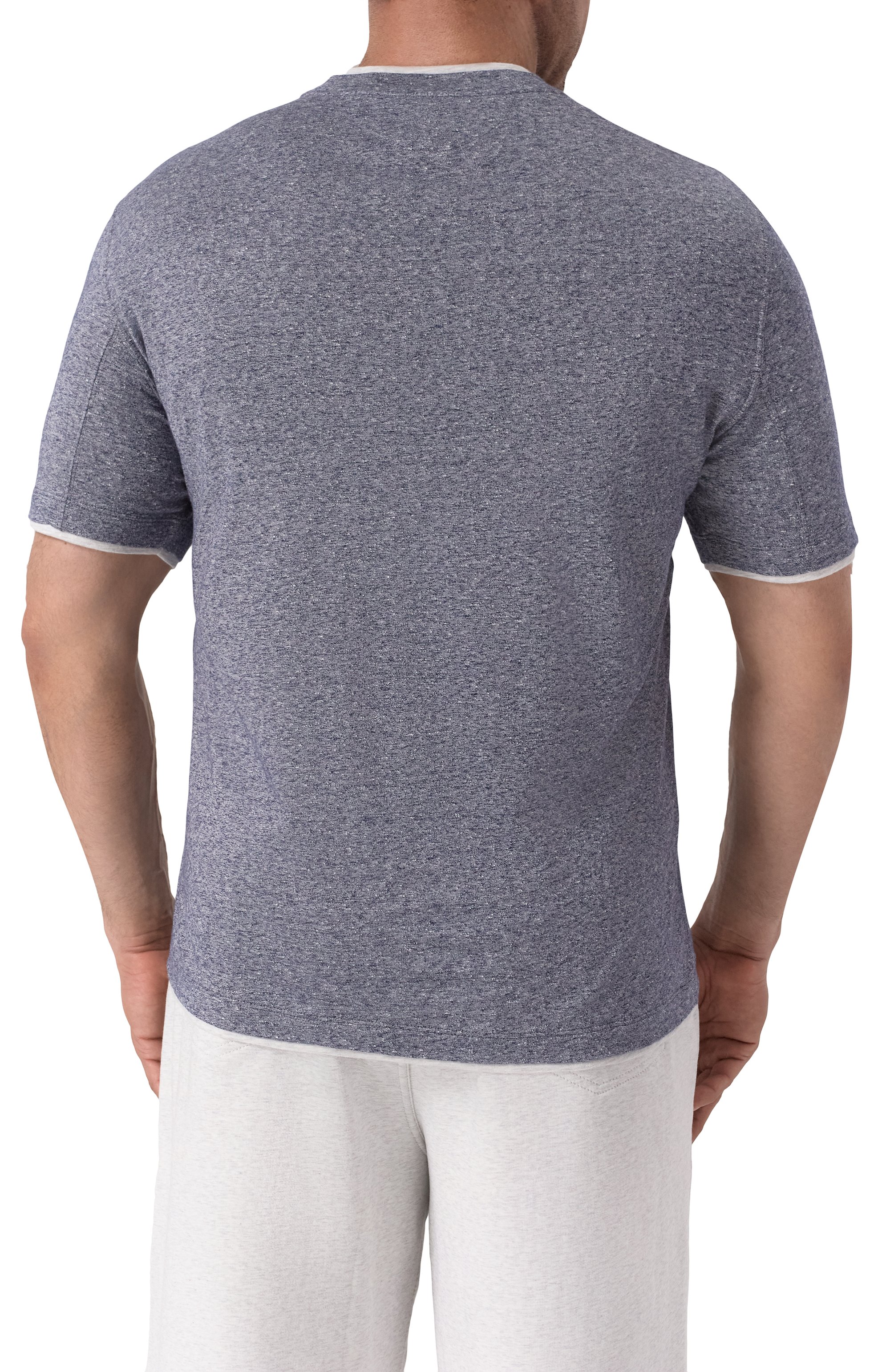 Футболка изо льна и хлопка BRUNELLO CUCINELLI, арт. MW8357427, фото 4