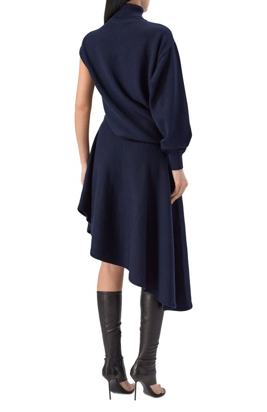 Шерстяное платье Alaia AA9R2847K160C Синий  AA9R2847K160C Фото 3