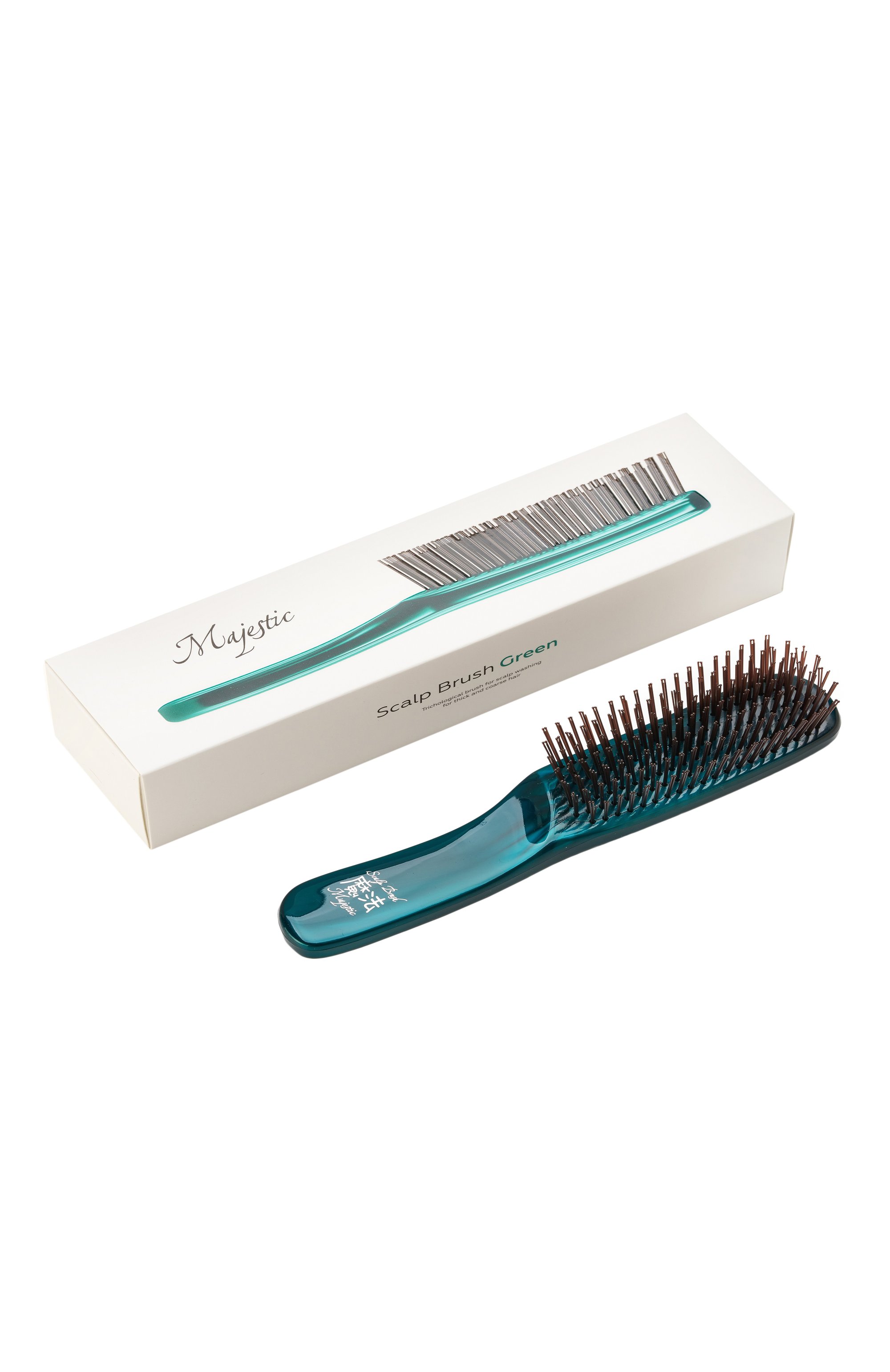 Расческа scalp brush 568 зубцов, оттенок изумруд MAJESTIC цвета по цене 21000 руб., арт. 4580197740034, фото 2 Расческа scalp brush 568 зубцов, оттенок изумруд MAJESTIC, арт. 4580197740034, фото 2