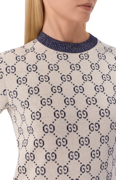 Хлопковый пуловер GUCCI, арт. 692717/XKB54, фото 5