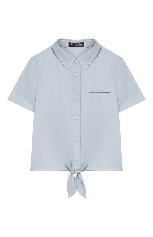 

Хлопковая блузка Loro Piana, Голубой