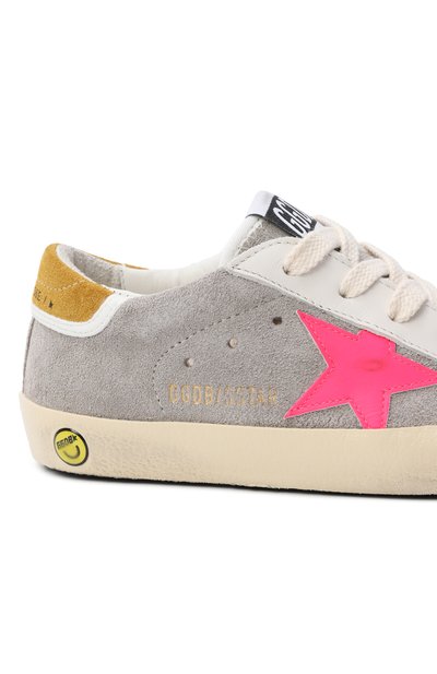 Замшевые кеды super-star GOLDEN GOOSE DELUXE BRAND серого цвета по цене 29950 руб., арт. GYF00107.F008032, фото 5 Замшевые кеды super-star GOLDEN GOOSE DELUXE BRAND, арт. GYF00107.F008032, фото 5
