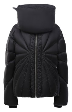 Женская пуховая куртка moncler + rick owens RICK OWENS черного цвета, арт. MU20F0007/C0596 | Фото 1 (Материал подклада: Синтетический материал; Материал утеплителя: Пух и перо; Рукава: Длинные; Длина (верхняя одежда): Короткие; Материал внешний: Синтетический материал; Стили: Спорт-шик; Кросс-КТ: Куртка, Утепленные; Материал сплава: Проставлено; Драгоценные камни: Проставлено)