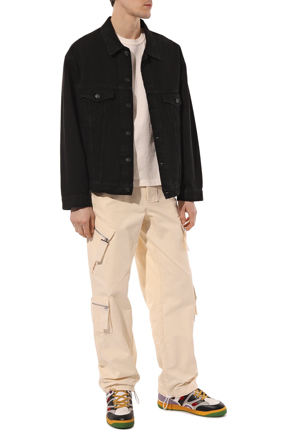 Комбинированные кеды basket GUCCI, арт. 661303 2SH90, фото 2