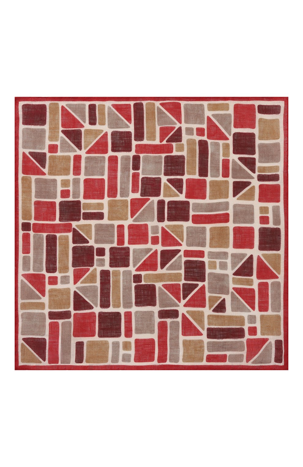 Льняной платок ALTEA красного цвета по цене 5645 руб., арт. 2358436, фото 3 Льняной платок ALTEA, арт. 2358436, фото 3