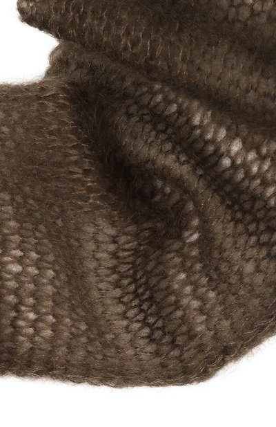 Шарф из шерсти и шелка ANN DEMEULEMEESTER, арт. 2402-U-SC08-KN044-099, фото 4