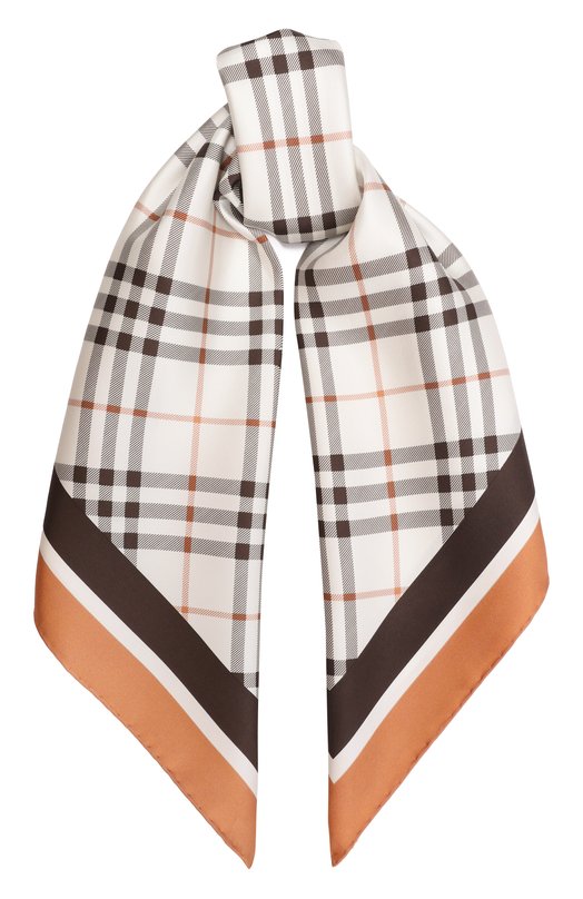 Шелковый платок Burberry 8120319 Кремовый 8120319