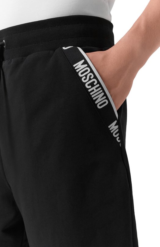 Хлопковые шорты Moschino A6893/4422 Чёрный  A6893/4422 Фото 5