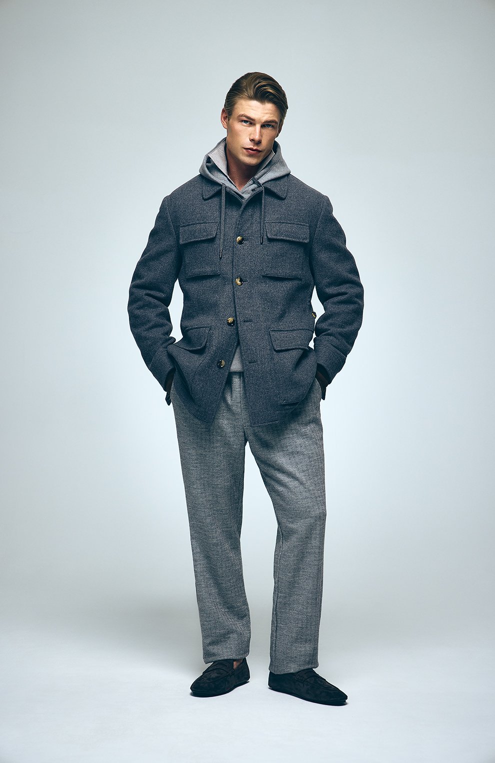 Замшевые пенни-лоферы GIORGIO ARMANI, арт. X2B125/XF829, фото 7