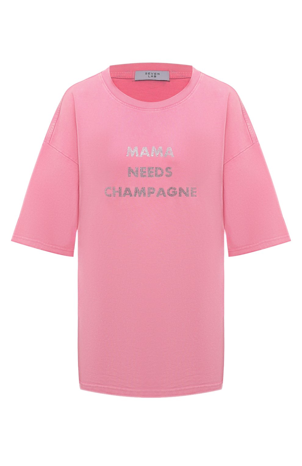 Хлопковая футболка SEVEN LAB розового цвета по цене 8610 руб., арт. CTR1.01.336.355.2801, фото 1 Хлопковая футболка SEVEN LAB, арт. CTR1.01.336.355.2801, фото 1