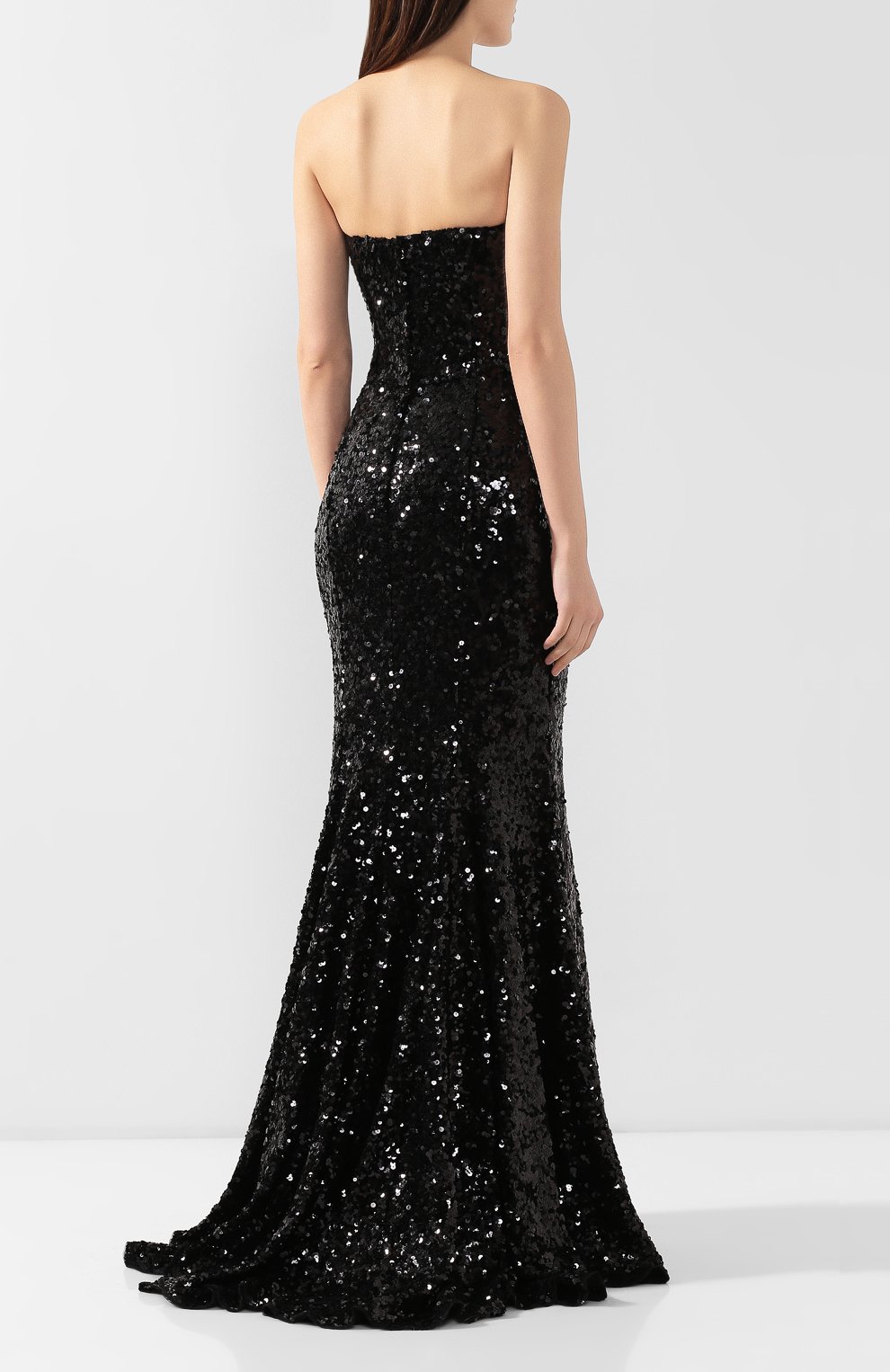 Платье-макси DOLCE & GABBANA черного цвета по цене 693500 руб., арт. F6G5XT/HLMZM, фото 4 Платье-макси DOLCE & GABBANA, арт. F6G5XT/HLMZM, фото 4