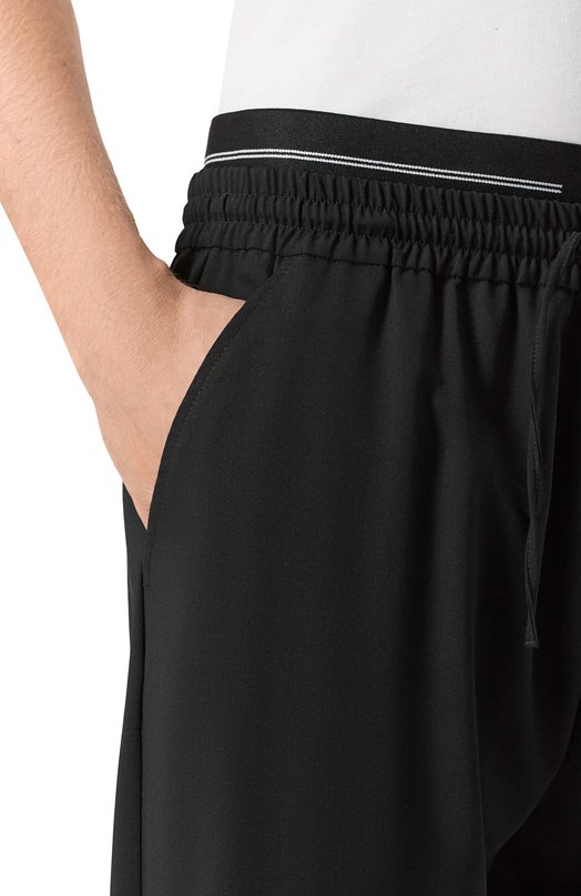 Шерстяные брюки MSGM 4040MP13/267100 Чёрный  4040MP13/267100 Фото 5
