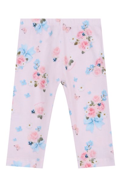 Хлопковые легинсы MONNALISA, арт. 31G401NP