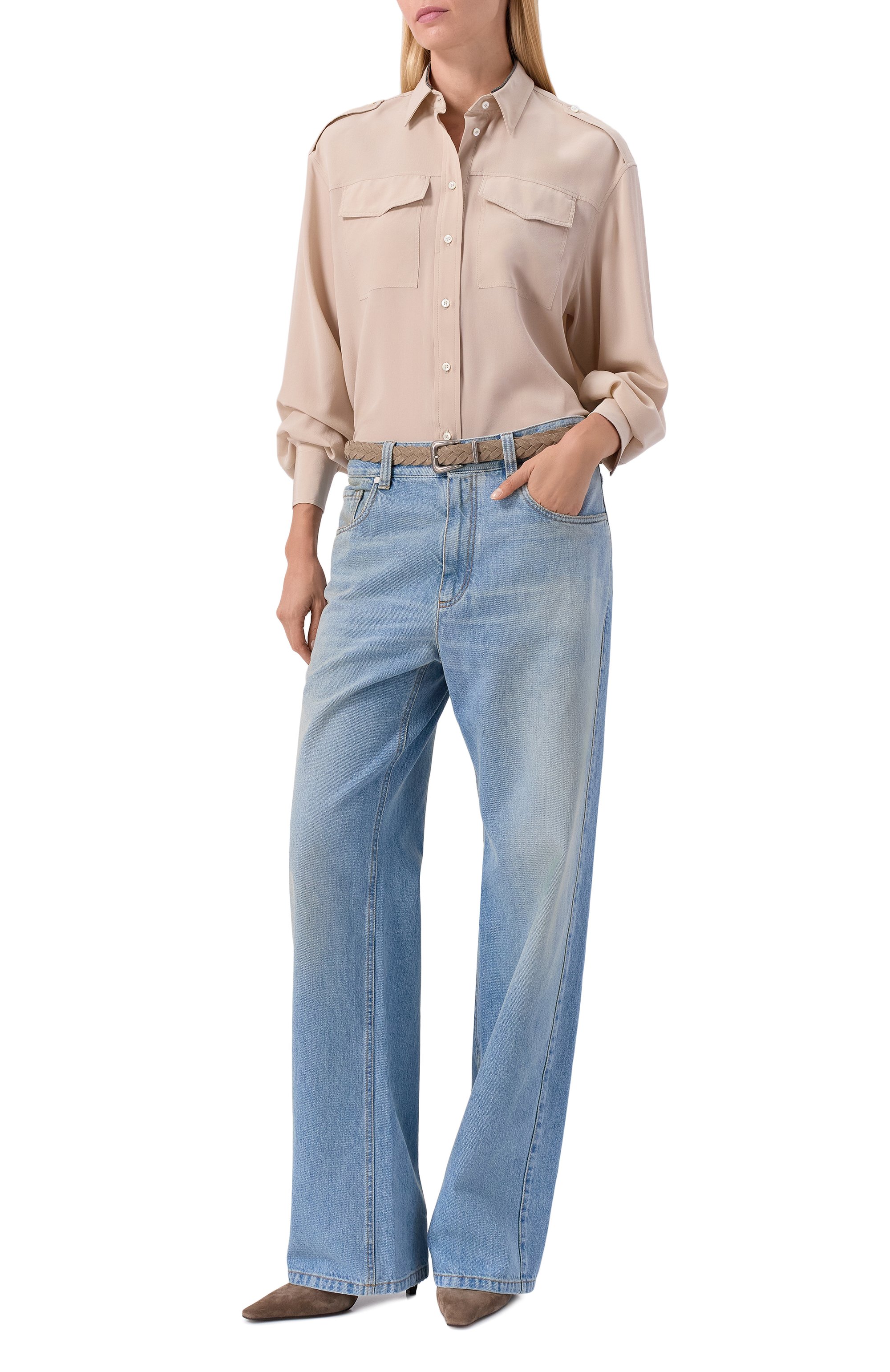 Шелковая рубашка BRUNELLO CUCINELLI, арт. MB993MP716, фото 2