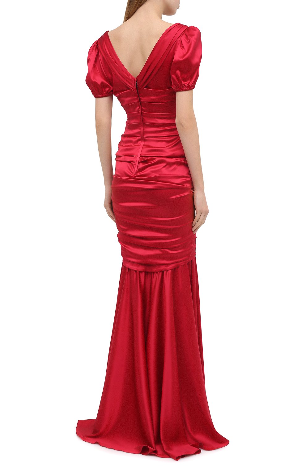 Атласное платье DOLCE & GABBANA, арт. 0102/F62B2T/FURAG, фото 4