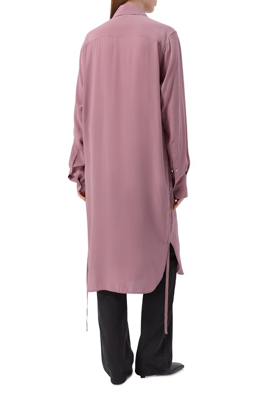 Шелковая рубашка Ann Demeulemeester B0012438/FA634 Розовый  B0012438/FA634 Фото 4