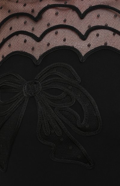 Платье REDVALENTINO черного цвета по цене 85150 руб., арт. WR0VA20G/66H, фото 5 Платье REDVALENTINO, арт. WR0VA20G/66H, фото 5