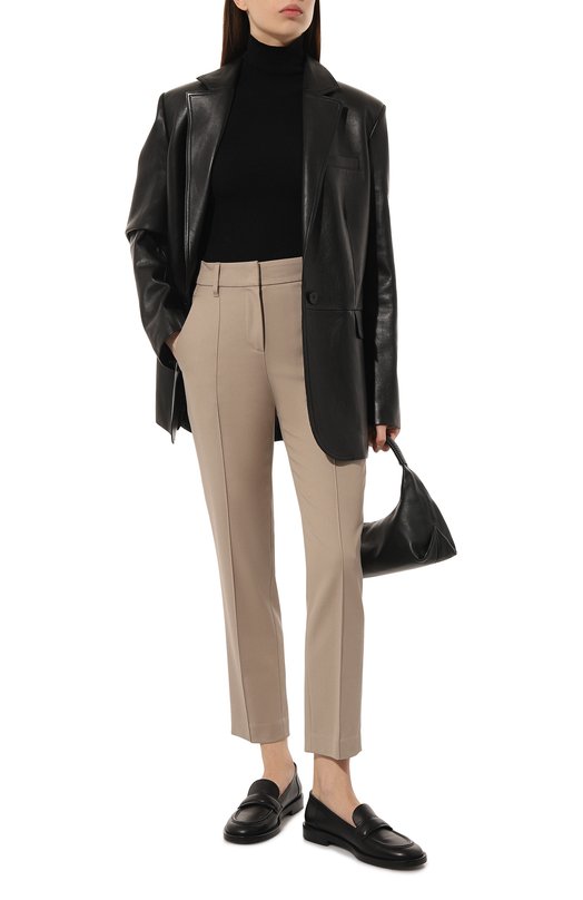 Хлопковые брюки Brunello Cucinelli MA126B1049 Бежевый  MA126B1049 Фото 2