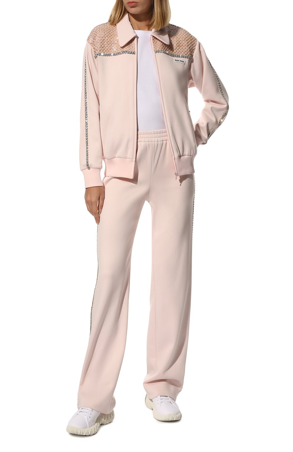 Толстовка MIU MIU светло-розового цвета по цене 370000 руб., арт. MJL789-1ZSC-F0482, фото 2 Толстовка MIU MIU, арт. MJL789-1ZSC-F0482, фото 2