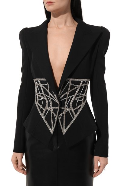 Шерстяной жакет BALMAIN, арт. AF0SE007PB85, фото 3