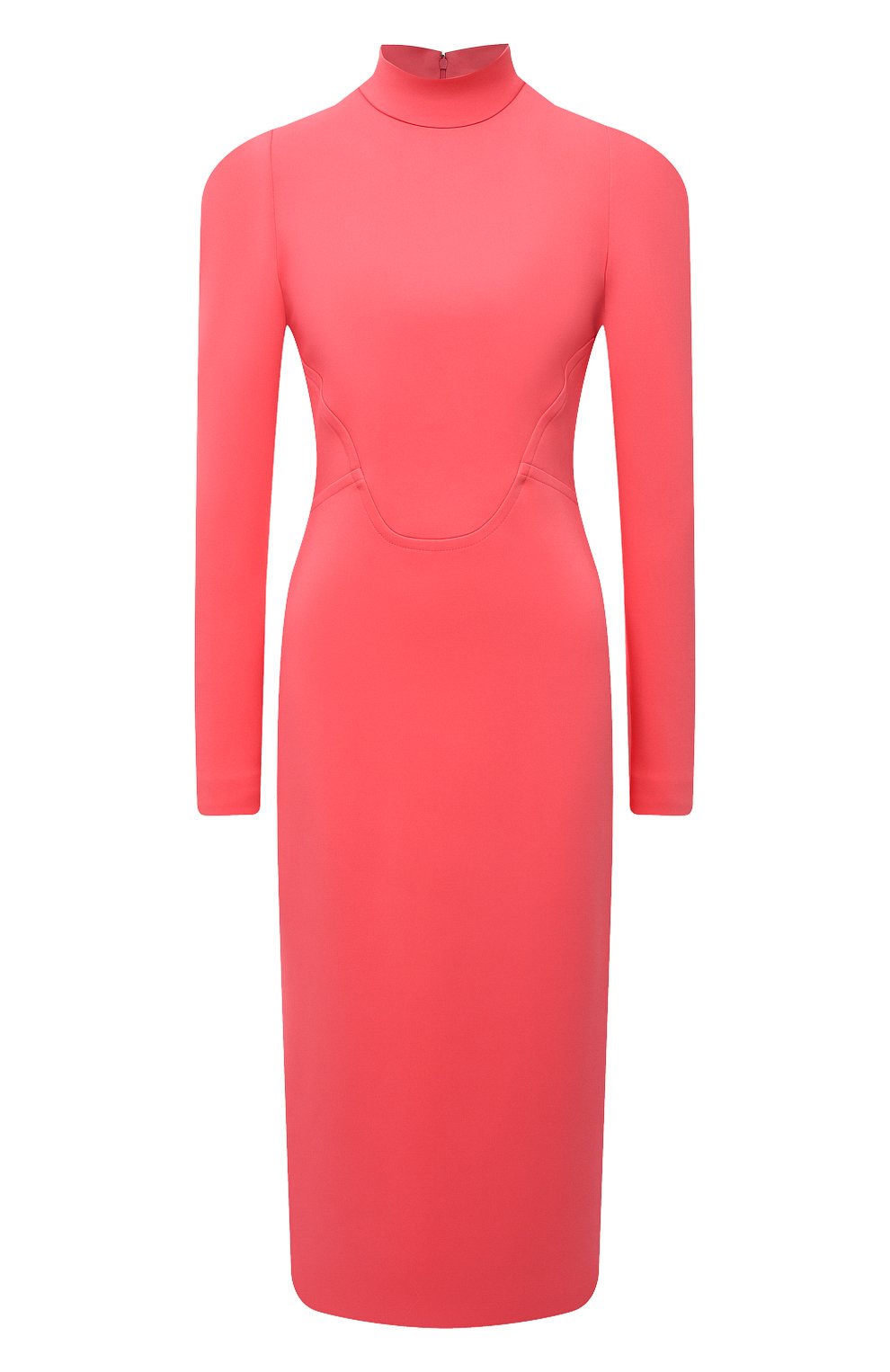 Платье из вискозы TOM FORD кораллового цвета по цене 322500 руб., арт. AB3003-FAX575, фото 1 Платье из вискозы TOM FORD, арт. AB3003-FAX575, фото 1